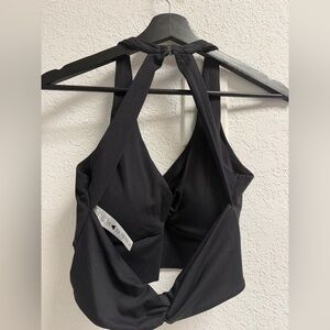 Open Back Black Women's tank or workout tank L